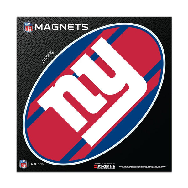New York Giants STRIPES Outdoor Magnets 6" x 6"
