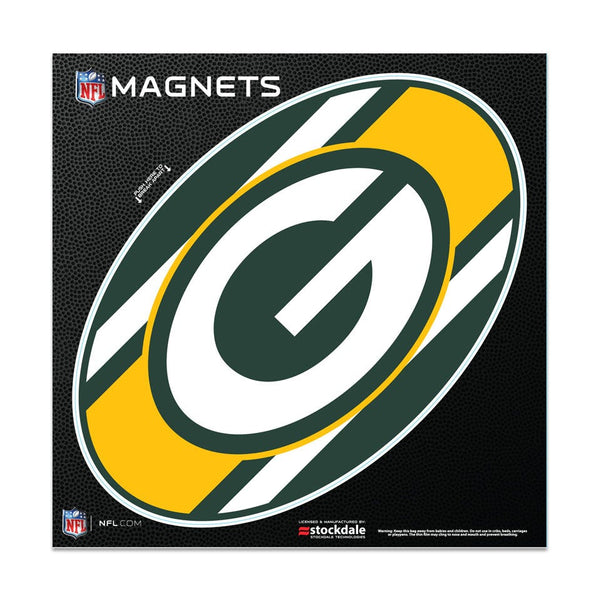 Green Bay Packers STRIPES Outdoor Magnets 6" x 6"