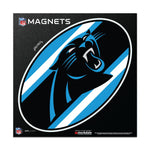 Carolina Panthers STRIPES Outdoor Magnets 6" x 6"