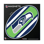 Seattle Seahawks STRIPES Outdoor Magnets 6" x 6"