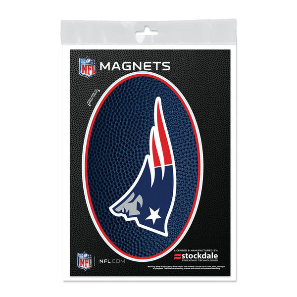 New England Patriots TEAMBALL Outdoor Magnets 5" x 7"