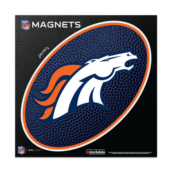 Denver Broncos TEAMBALL Outdoor Magnets 6" x 6"