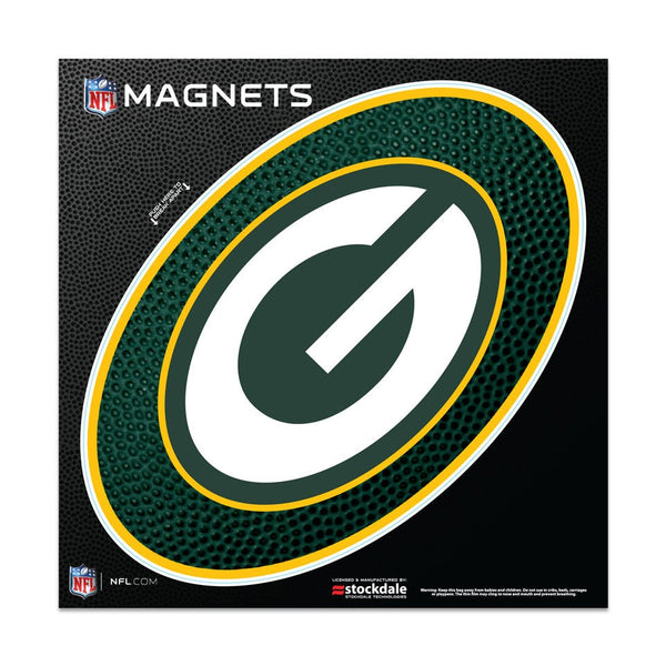 Green Bay Packers TEAMBALL Outdoor Magnets 6" x 6"
