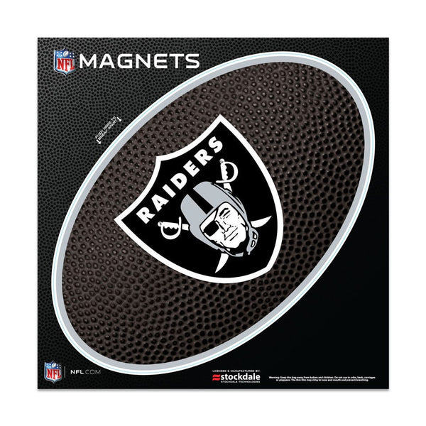 Las Vegas Raiders TEAMBALL Outdoor Magnets 6" x 6"