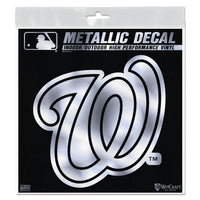 Washington Nationals Decal Metallic 6" x 6"
