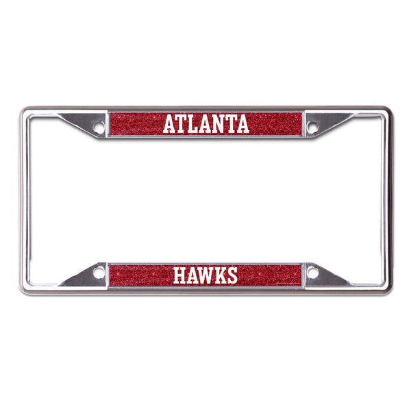 Atlanta Hawks Glitter Lic Plt Frame S/S Printed