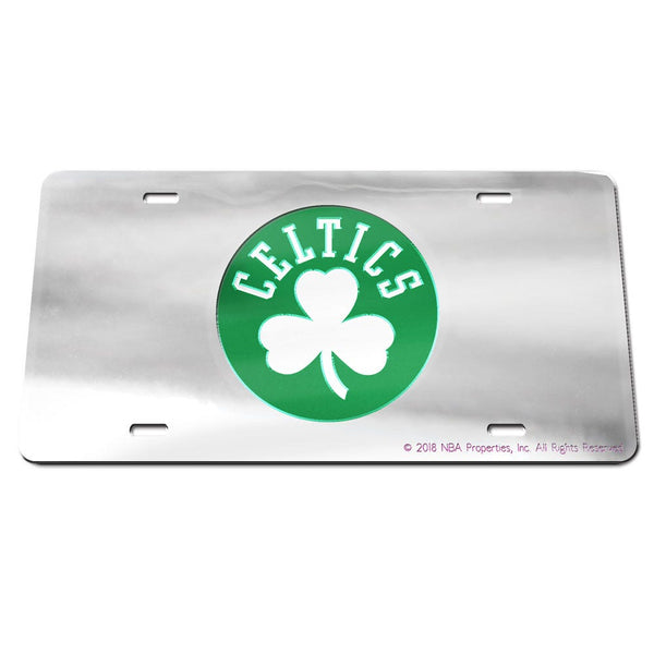 Boston Celtics SILVER Specialty Acrylic License Plate