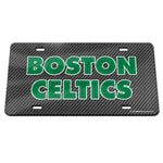 Boston Celtics CARBON Specialty Acrylic License Plate