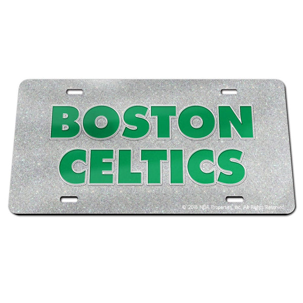 Boston Celtics GLITTER Specialty Acrylic License Plate