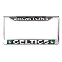 Boston Celtics CARBON Lic Plt Frame S/L Printed