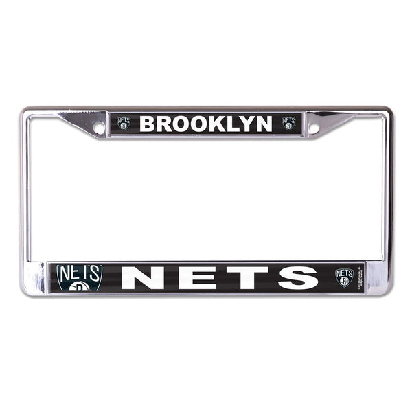 Brooklyn Nets MEGA Lic Plt Frame S/L Printed