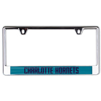 Charlotte Hornets Lic Plate Frame B/O Printed