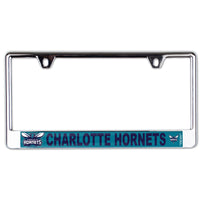 Charlotte Hornets MEGA Lic Plate Frame B/O Printed