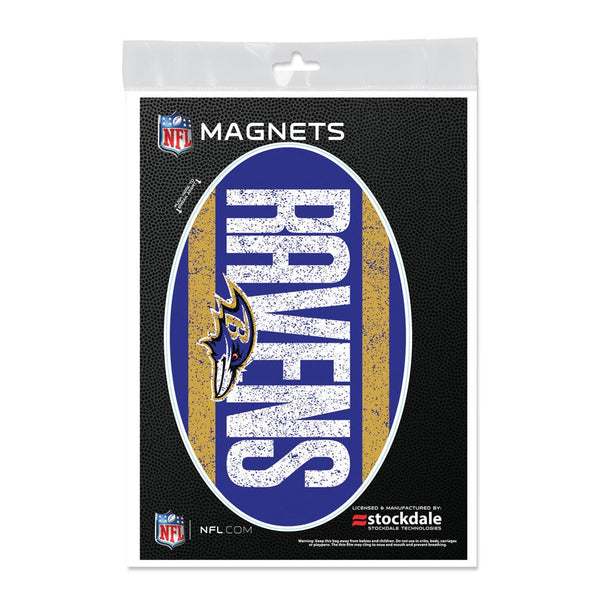 Baltimore Ravens VINTAGE Outdoor Magnets 5" x 7"