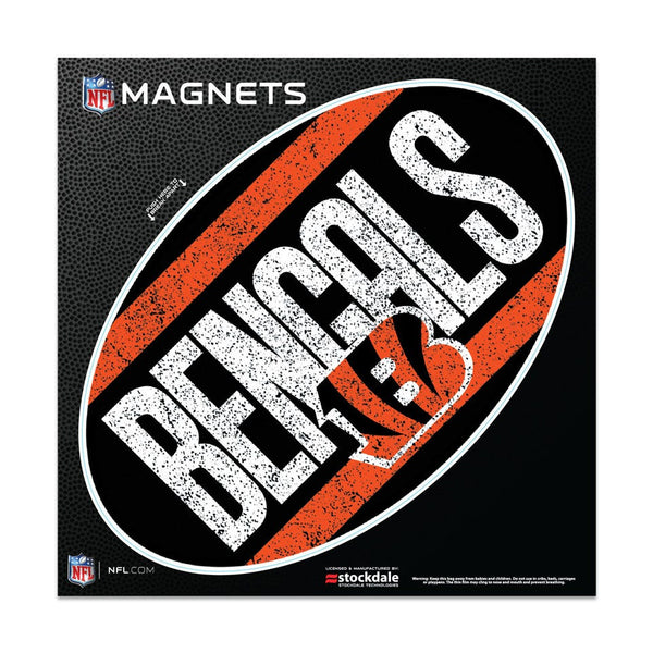 Cincinnati Bengals VINTAGE Outdoor Magnets 6" x 6"
