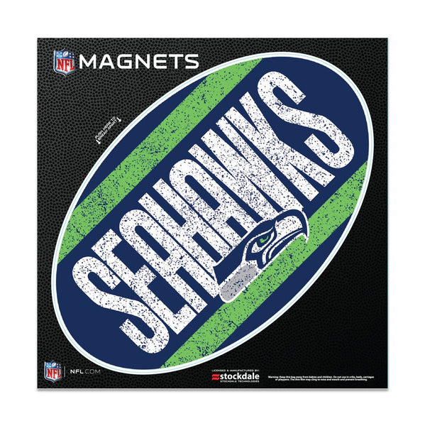 Seattle Seahawks VINTAGE Outdoor Magnets 6" x 6"