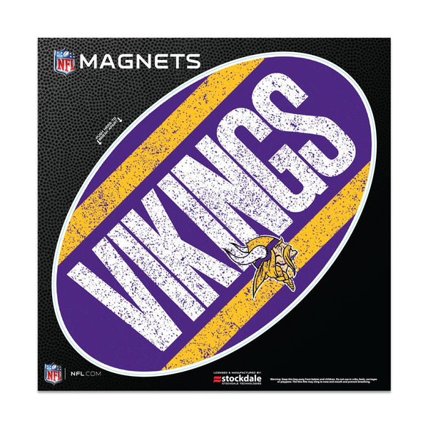 Minnesota Vikings VINTAGE Outdoor Magnets 6" x 6"