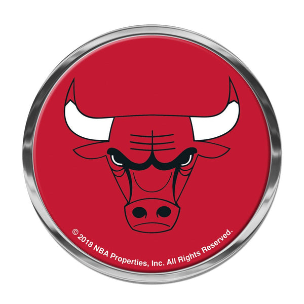 Chicago Bulls Chrome Metal Domed Emblem