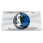 Dallas Mavericks SILVER Specialty Acrylic License Plate
