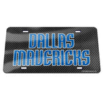Dallas Mavericks CARBON Specialty Acrylic License Plate