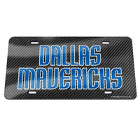 Dallas Mavericks CARBON Specialty Acrylic License Plate