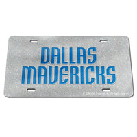 Dallas Mavericks GLITTER Specialty Acrylic License Plate