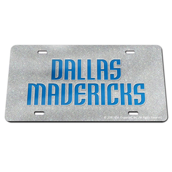 Dallas Mavericks GLITTER Specialty Acrylic License Plate