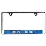 Dallas Mavericks GLITTER Lic Plate Frame B/O Printed