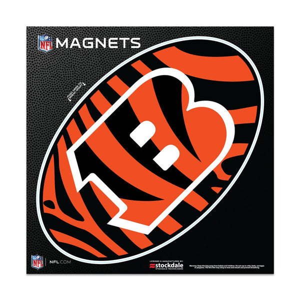 Cincinnati Bengals ZEBRA Outdoor Magnets 6" x 6"