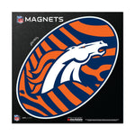 Denver Broncos ZEBRA Outdoor Magnets 6" x 6"