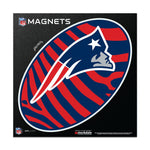 New England Patriots ZEBRA Outdoor Magnets 6" x 6"