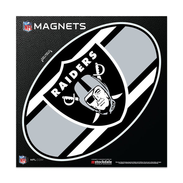 Las Vegas Raiders STRIPES Outdoor Magnets 6" x 6"