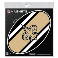 New Orleans Saints STRIPES Outdoor Magnets 6" x 6"