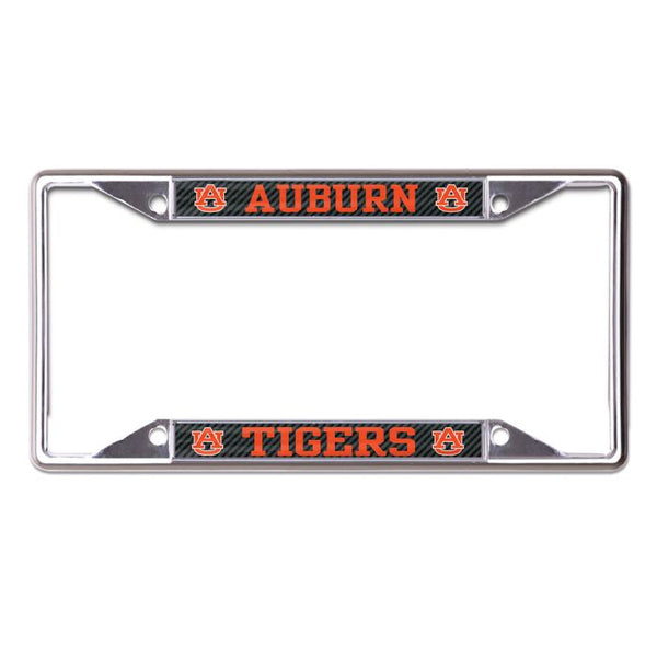 Wholesale-Auburn Tigers CARBON Lic Plt Frame S/S Printed