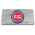 Detroit Pistons GLITTER Specialty Acrylic License Plate