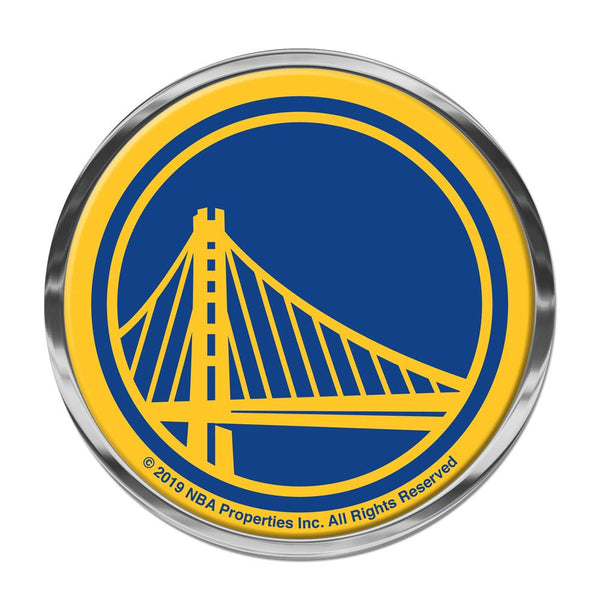 Golden State Warriors Chrome Metal Domed Emblem
