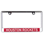 Houston Rockets GLITTER Lic Plate Frame B/O Printed