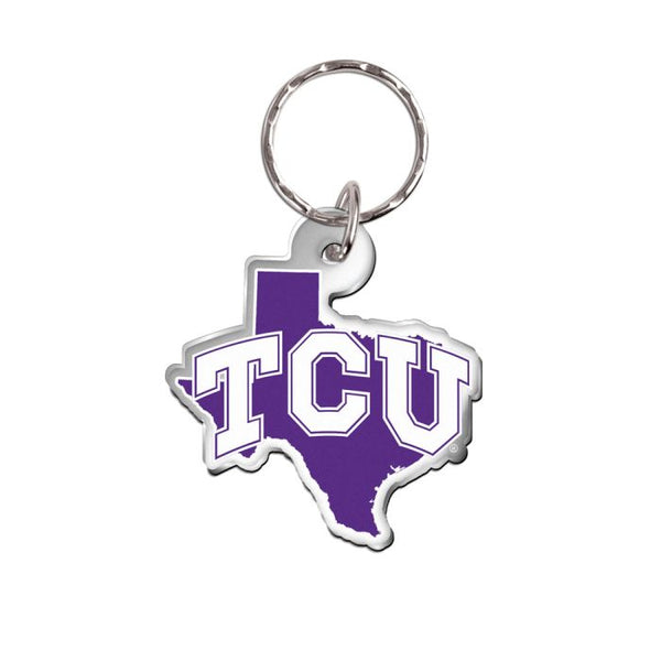 Wholesale-TCU Horned Frogs Keychain Freeform