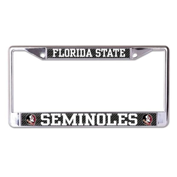 Wholesale-Florida State Seminoles CARBON Lic Plt Frame S/L Printed
