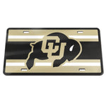 Wholesale-Colorado Buffaloes STRIPES Specialty Acrylic License Plate