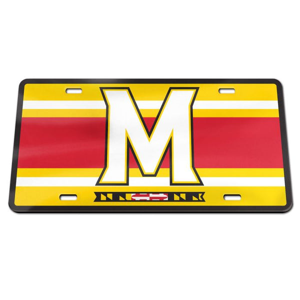 Wholesale-Maryland Terrapins STRIPES Specialty Acrylic License Plate