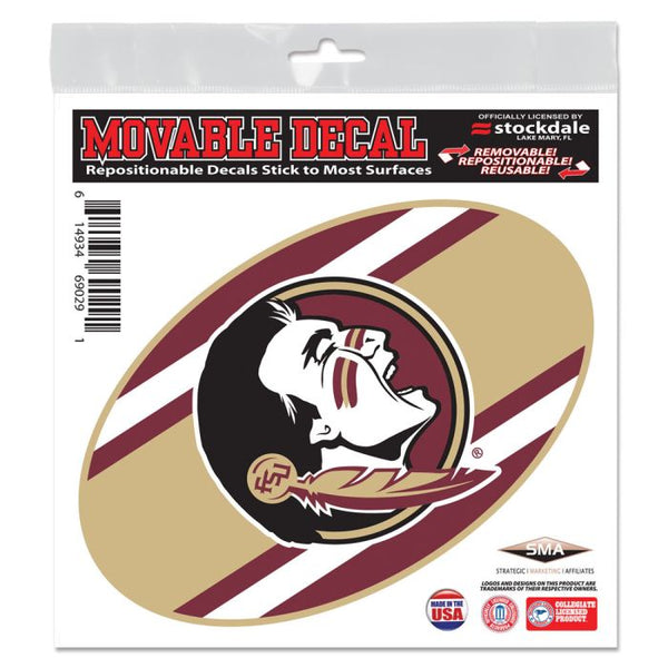 Wholesale-Florida State Seminoles STRIPES All Surface Decal 6" x 6"