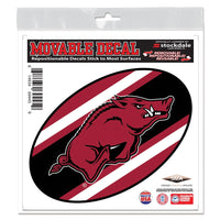Arkansas Razorbacks STRIPES All Surface Decal 6" x 6"
