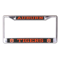 Wholesale-Auburn Tigers CARBON Lic Plt Frame S/L Printed