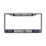 Wholesale-TCU Horned Frogs CARBON Lic Plt Frame S/L Printed