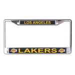 Los Angeles Lakers CARBON Lic Plt Frame S/L Printed