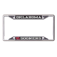 Wholesale-Oklahoma Sooners MEGA Lic Plt Frame S/S Printed