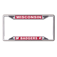 Wholesale-Wisconsin Badgers WISCONSIN / BADGERS Lic Plt Frame S/S Printed