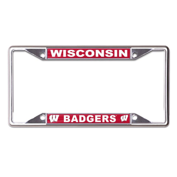 Wholesale-Wisconsin Badgers WISCONSIN / BADGERS Lic Plt Frame S/S Printed