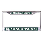 Wholesale-Michigan State Spartans MEGA Lic Plt Frame S/L Printed